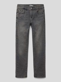 Jeans in 5-pocketmodel van s.Oliver RED LABEL Grijs / zwart - 37