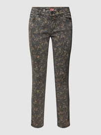 Jeans met all-over motief, model 'ITALY' van Buena Vista Grijs / zwart - 12