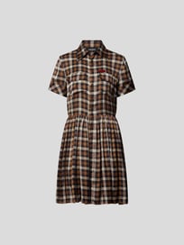 Minikleid mit Tartan-Karo von Dsquared2 Braun - 4
