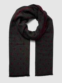 Schal mit Allover-Muster von Christian Berg Men Rot - 19