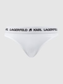 Tangaslip aus Lyocell  von Karl Lagerfeld Weiß - 3