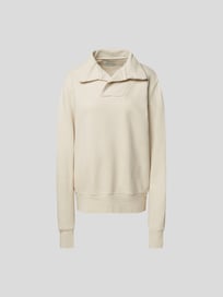 Sweatshirt mit Umlegekragen von Les Tien Weiß - 4