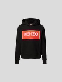 Hoodie mit Label-Patch von Kenzo Grau / Schwarz - 24