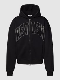 Sweatjacke mit Kapuze von REVIEW Grau / Schwarz - 39