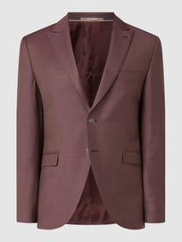 Slim Fit 2-Knopf-Sakko aus Wolle  von Wilvorst Rot - 39