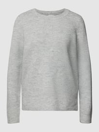 Gebreide pullover met pailletten, model 'MOOD BOOSTER' van Gerry Weber Grijs / zwart - 17