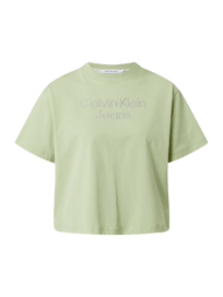 Boxy Fit Shirt mit Logo von Calvin Klein Jeans Grün - 18