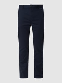 Slim fit chino met stretch, model 'Mott' van Scotch & Soda Blauw / turquoise - 11