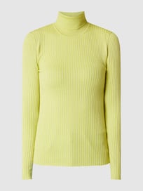 Rollkragenpullover mit Rippenstruktur Modell 'Lydia'  von Selected Femme Gelb - 2