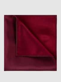 Einstecktuch aus Seide von Monti Rot - 41