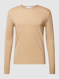 Longsleeve mit Label-Detail Modell 'Rome' von Selected Homme Weiß - 30