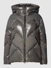 Daunenjacke in Glanz-Optik von Blauer Usa Grau / Schwarz - 6