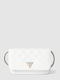 Crossbodytas met labeldetails, model 'LA FEMME' van Guess Wit - 32