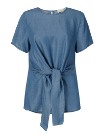 Blouseshirt met knoopdetail  van MICHAEL Michael Kors Blauw / turquoise - 1
