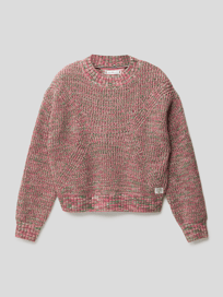 Strickpullover mit Label-Stitching Modell 'CHUNKY' von Tommy Hilfiger Teens Rosa - 43