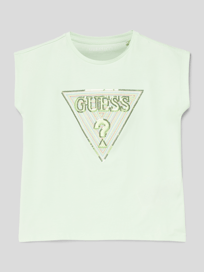 T-shirt met pailletten van Guess Oranje - 2