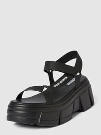 Sandalen met labeldetail, model 'ASSERTIVE' van Steve Madden Grijs / zwart - 48