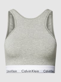 Bustier met logo in band, model 'UNLINED BRALETTE' van Calvin Klein Underwear Grijs / zwart - 17
