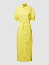 Hemdblusenkleid mit durchgehender Knopfleiste Modell 'ABITO' von Patrizia Pepe Gelb - 25