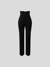 High Waist Hose mit Ziernähten von Victoria Beckham Grau / Schwarz - 29