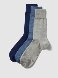 Sokken met labeldetail in een set van 3 paar van s.Oliver RED LABEL Blauw / turquoise - 24