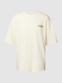 T-shirt met label- en motiefprint van REVIEW Wit - 46