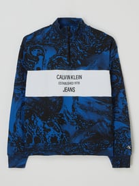 Troyer aus Baumwolle  von Calvin Klein Jeans Blau / Türkis - 17