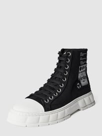 High top sneakers met labelprint van Viron Grijs / zwart - 35