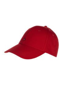 Pet met labelstitching van Tommy Hilfiger Rood - 45