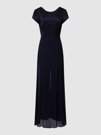 Jumpsuit  mit floralem Strukturmuster von Vera Mont Blau / Türkis - 3