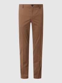 Slim Fit Anzughose mit Stretch-Anteil Modell 'Mylologan' von Selected Homme Braun - 10