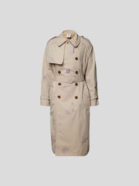 Trenchcoat mit Allover-Muster von VETEMENTS Weiß - 2