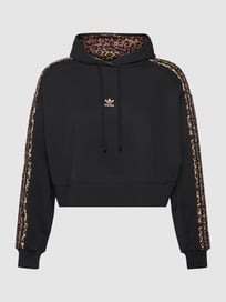 PLUS SIZE Hoodie mit labeltypischen Galonstreifen von Adidas Originals Plus Grau / Schwarz - 23