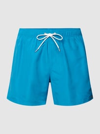 Zwembroek met stretch, model 'Aquarium' van Schiesser Blauw / turquoise - 32