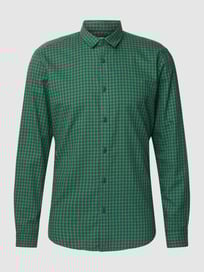 Vrijetijdsoverhemd met all-over motief van Esprit Collection Groen - 25