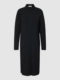 Jurk met knoopsluiting en kentkraag van Marc O'Polo Grijs / zwart - 21