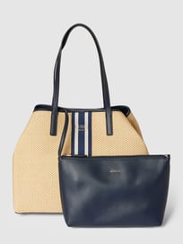 Shopper in Flecht-Optik Modell 'VIKKY LARGE TOTE' von Guess Blau / Türkis - 23