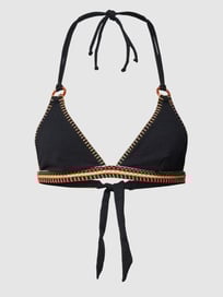 Bikinitop met strikdetail, model 'WAKO' van Banana Moon Grijs / zwart - 33