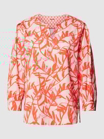 Blouseshirt met all-over motief van Marc Cain Rood - 1