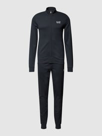 Trainingspak met labeldetails van EA7 Emporio Armani Blauw / turquoise - 4