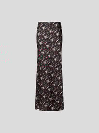 Maxirock mit floralem Muster von Paco Rabanne Grau / Schwarz - 21