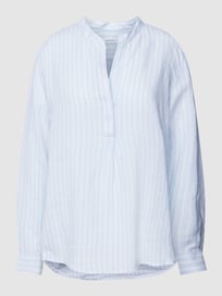 Linnen blouse met streepmotief van Seidensticker Blauw / turquoise - 27