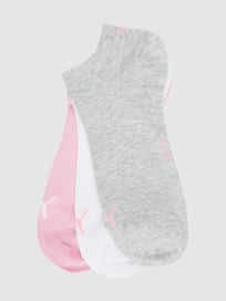 Sneakersokken met labeldetails in een set van 3 paar van Puma Grijs / zwart - 36