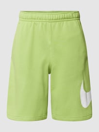Sweatshorts met logoprint, model 'CLUB SHORT' van Nike Groen - 25