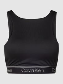 Bustier in riblook van Calvin Klein Performance Grijs / zwart - 2