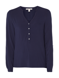 Blusenshirt mit regulierbarer Ärmellänge  von Esprit Blau / Türkis - 6