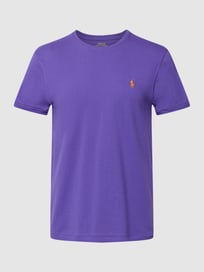 T-shirt met labelstitching van Polo Ralph Lauren Paars - 2