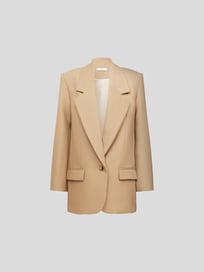 Blazer mit Reverskragen von The Mannei Weiß - 42