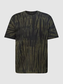 T-shirt in batiklook van Marc O'Polo Grijs / zwart - 38