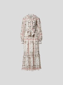 Seidenkleid mit Allover-Muster von Etro Weiß - 36